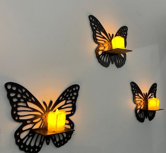 Wooden decorative butterflies